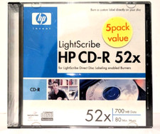 HP CD-R80 Lightscribe 5 PACK