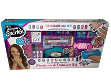 CraZart Shimmer N Sparkle Salon Style Deluxe Manicure & Pedicure Set Nail Studio