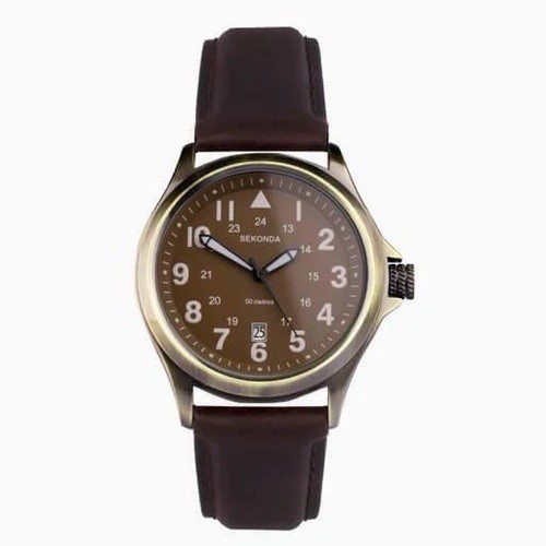 Sekonda altitude brown dial - sekonda,