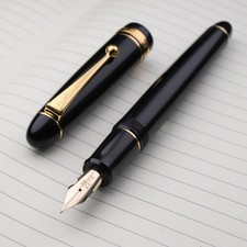 NEW Pilot Namiki Custom 742 Black/Gold FKK-2000R-B 14K-585 Nib Fountain Pen