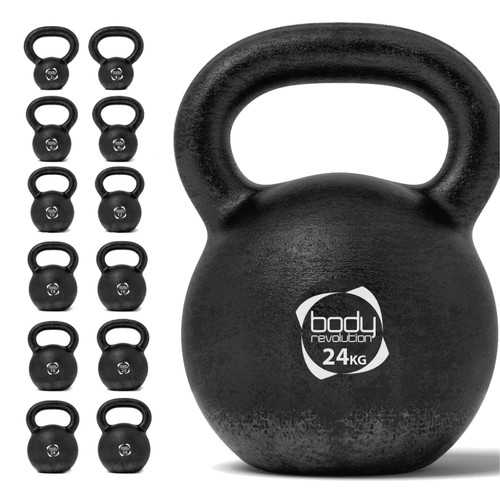 Cast iron kettlebells 24kg - iron,