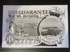 C2503 Ramsgate 1962 printers proof master postcard large 11.5" by 7.5" rare