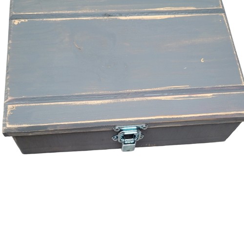 Tool box with hinged lid - , and