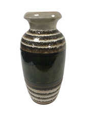 VINTAGE 70s Large West German Ceramic Lava Vase Scheurich Keramik Pottery Glazed