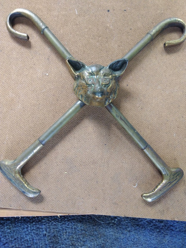 Vintage brass fox - vintage, with