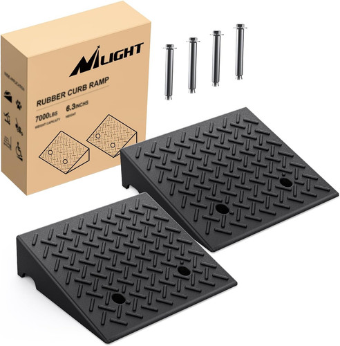 Rubber curb ramps - ramps,, inches