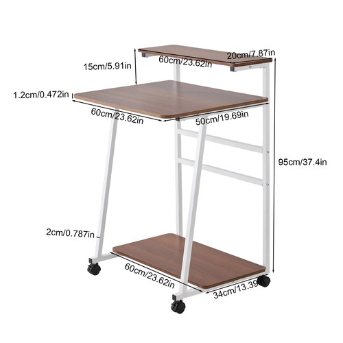 Tiers computer desk with - 3,