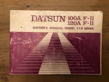 Datsun 100A 1200A Owners