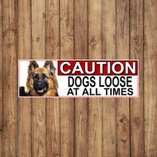 German Shepherd CAUTION DOGS