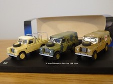 CARARAMA OXFORD ARMY MILITARY LAND ROVER SERIES 3 109 CAR MODEL SET 11656 1:72