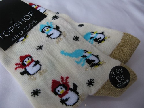 Topshop fun socks snow cute - fun,