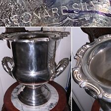 LARGE 10” LEONARD Silver Plate Regency Style Champagne Wine Chiller ICE Bucket