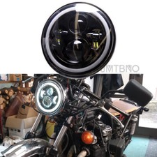 7" LED DRL Projector Headlight For Kawasaki KZ650 KZ750 KZ1000 Vulcan 500 1000