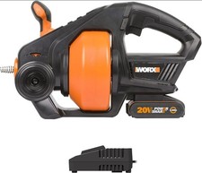 18V Drain Auger WX891, Cordless Plumbing Snake for Kitchen Sink Bathtub Shower.