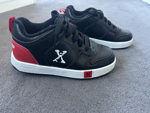 Black red and white heeleys - white, x