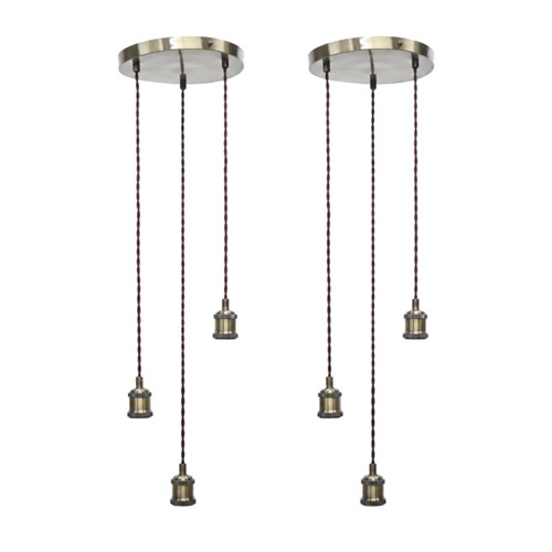 Set antique brass cluster - set, 2