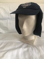WIMBLEDON 2013 RALPH LAUREN POLO BLUE BASEBALL CAP WITH FLAP SUN HAT SIZE M/L