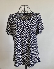 QVC Mr Max Ladies Polka Dot Spots Top Medium  BNWOT