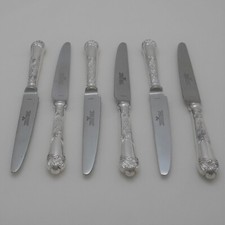 LA REGENCE Design ROBERTS & BELK LTD Silver Service Cutlery Six Dessert Knives