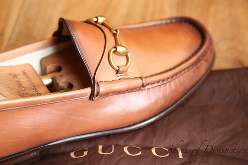 Gucci tan brown leather brass - gucci,
