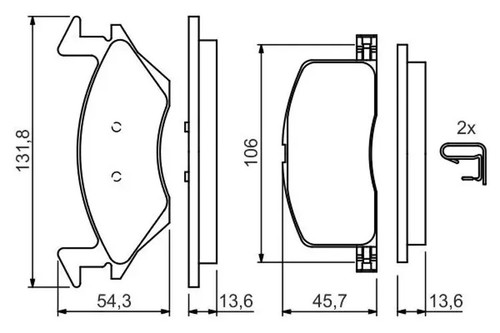Brake pads 986 424 - brake, 0