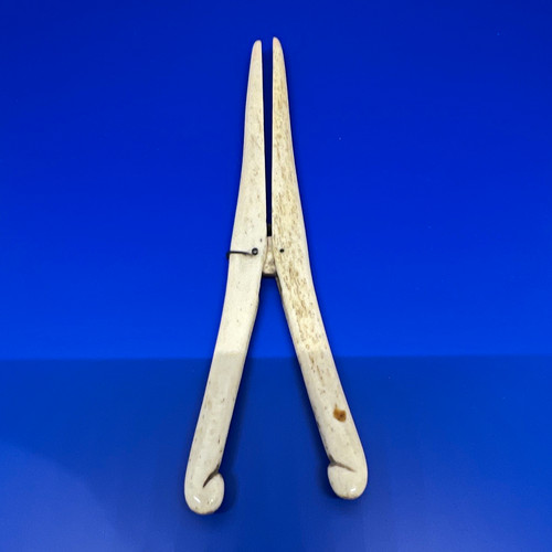 Antique bone glove - antique, stretchers