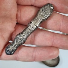 Antique Solid Silver Needle