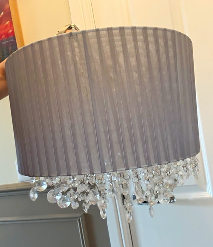 Pair table lamps grey - pair,