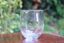 The White Company Handmade Glass Vase / Candle Holder 14cm Mouth Blown Clear