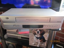 Durabrand AD214BD VHS VCR Video Cassette Recorder Silver Works No Remote