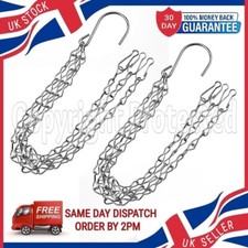 TWO HANGING BASKET CHAINS 14"