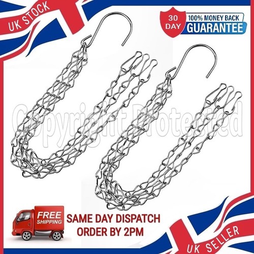 Two hanging basket chains - two,