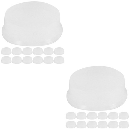 48pcs transparent silicone - 48pcs,