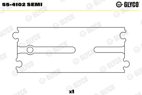 Glyco 4102 semi small - semi, end