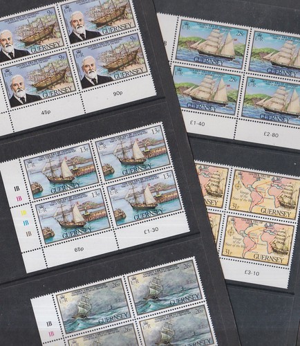 Guernsey 1983 mint mnh blocks - guernsey,