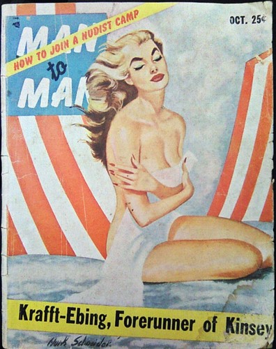 1955 man magazine - man,