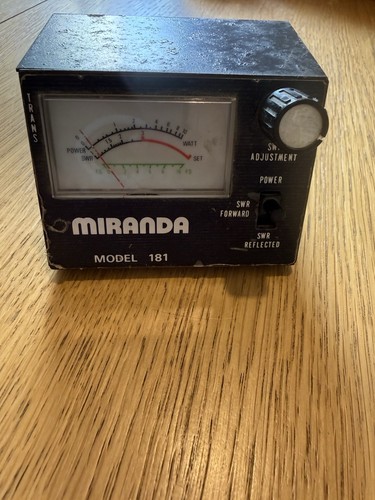 Miranda model 181 swr - model, swr/fs