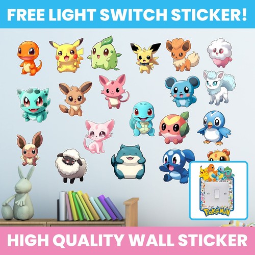 Pokemon wall stickers decal - wall,