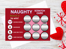 Funny Scratch Off Card Her Wife Girlfriend Joke Rude Birthday Anniversary Gift