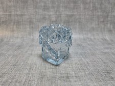 Blue Glass Aqua Square Vase