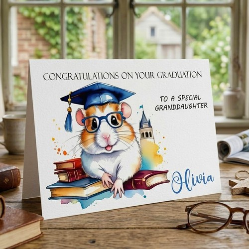 Personalised graduation card - graduation,