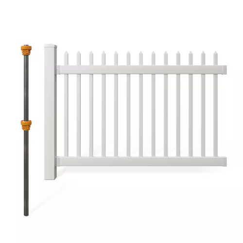 4x6 white vinyl picket - 4x6, ft