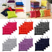 Set of 4 Garden Chair Pads Dining Table Seat Cushion Bistro Stool Patio Seat Pad