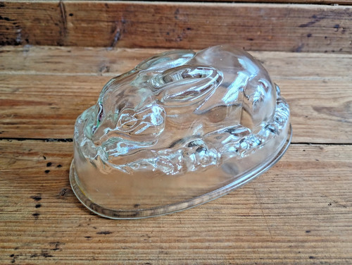 Vintage glass rabbit - vintage,