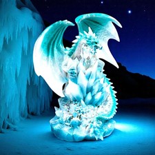 Ice Crystal Dragon Figurine