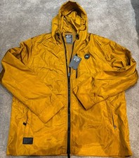 Peaceful Hooligan Fleece Lined Nylon Draw Jacket Gold New XL