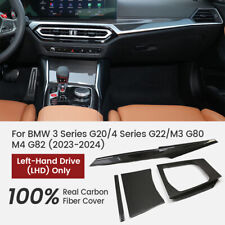 For BMW M3 G80 M4 G82 G20 G22 2023-2024 4 Series Carbon Fiber Interior Trim Set