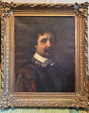 Old Master Gentleman Portrait Painting Oil William Dobson 17th 18th van dyck
