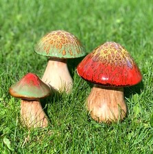 Ceramic mushrooms indoor - mushrooms,