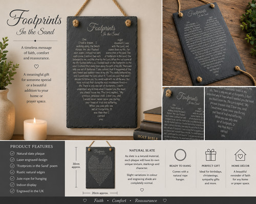 Footprints the sand poem - in,